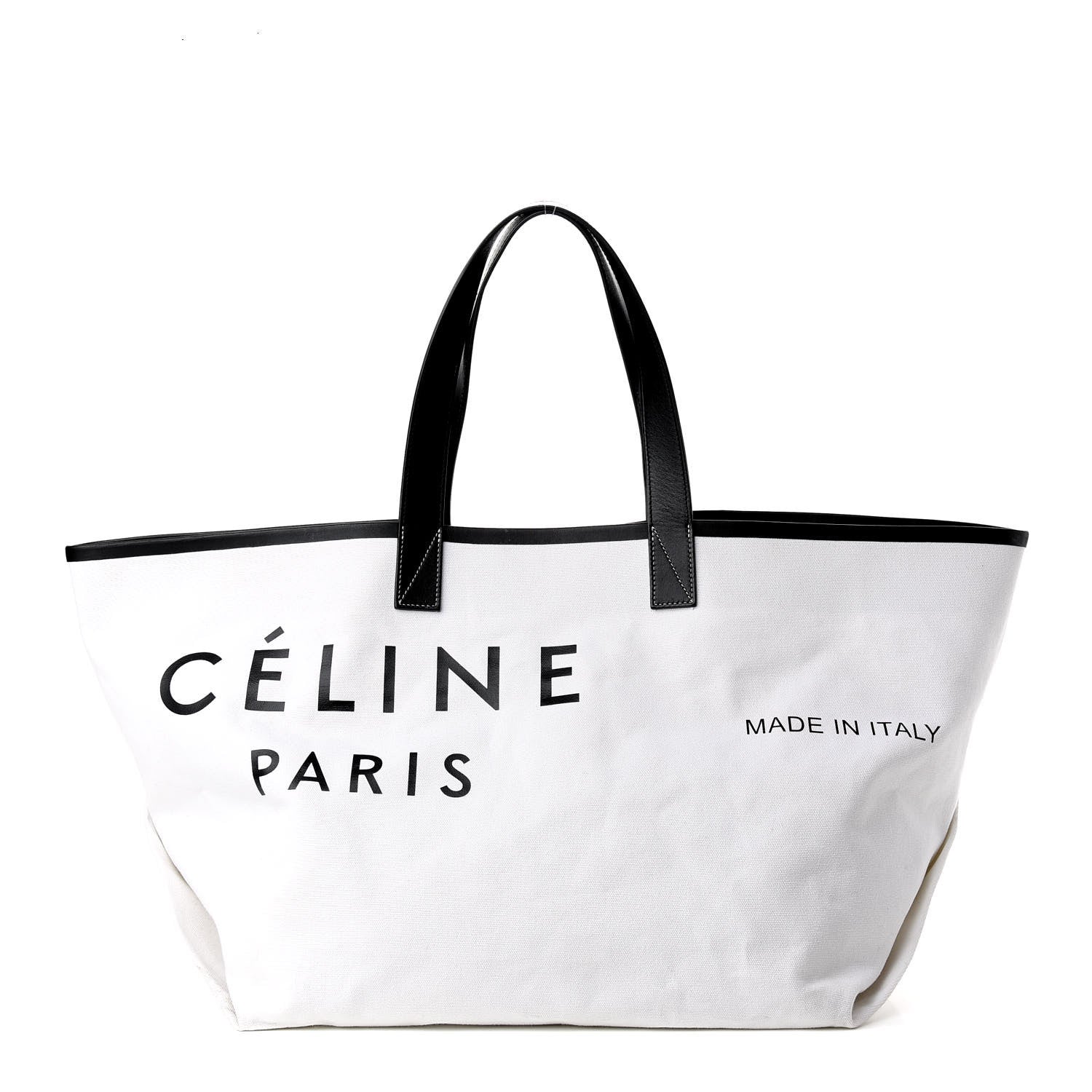 Celine Textile Medium Made In Tote Black White 4 of 9