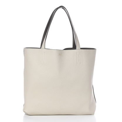 Hermes Taurillon Clemence Double Sens 36 Reversible Tote Etain Beton 3 of 17