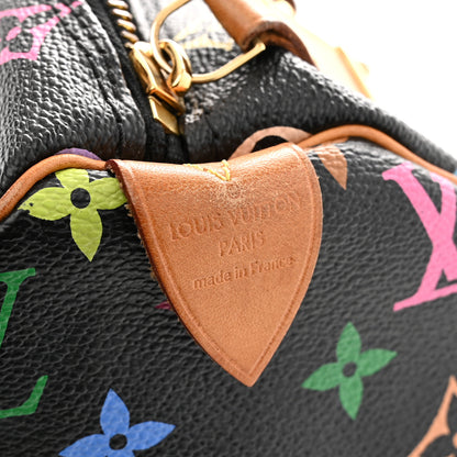 Louis Vuitton Monogram Multicolor Speedy 30 Black 6 of 12