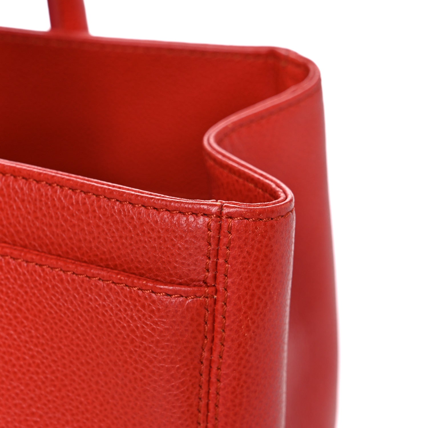 Chanel Calfskin Small Cerf Shopper Tote Red 13 of 21