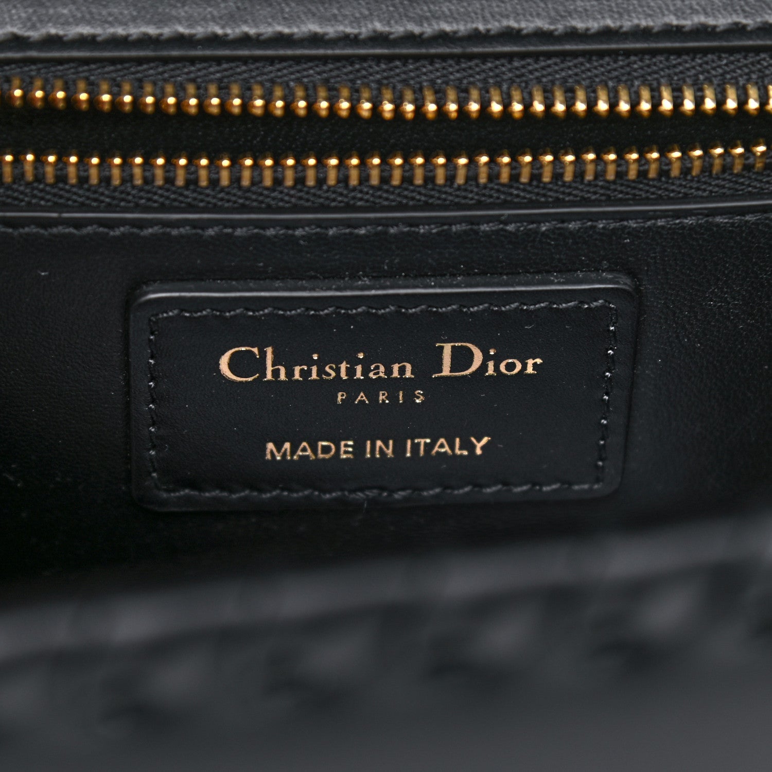 Christian Dior Calfskin Braided 30 Montaigne Chain Flap Bag Black 9 of 18