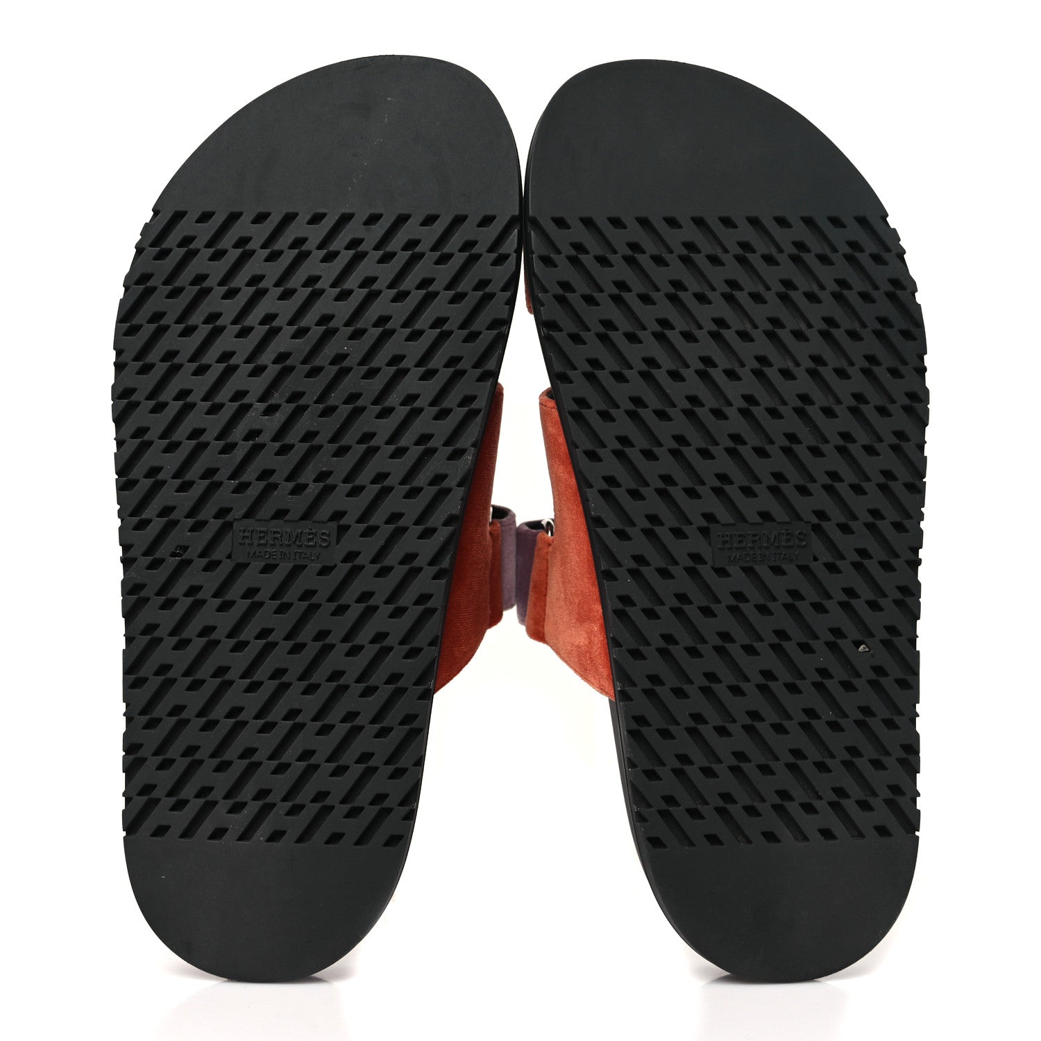 Hermes Velvet Womens Chypre Sandals 36 Orange Canyon Bruyère 6 of 8