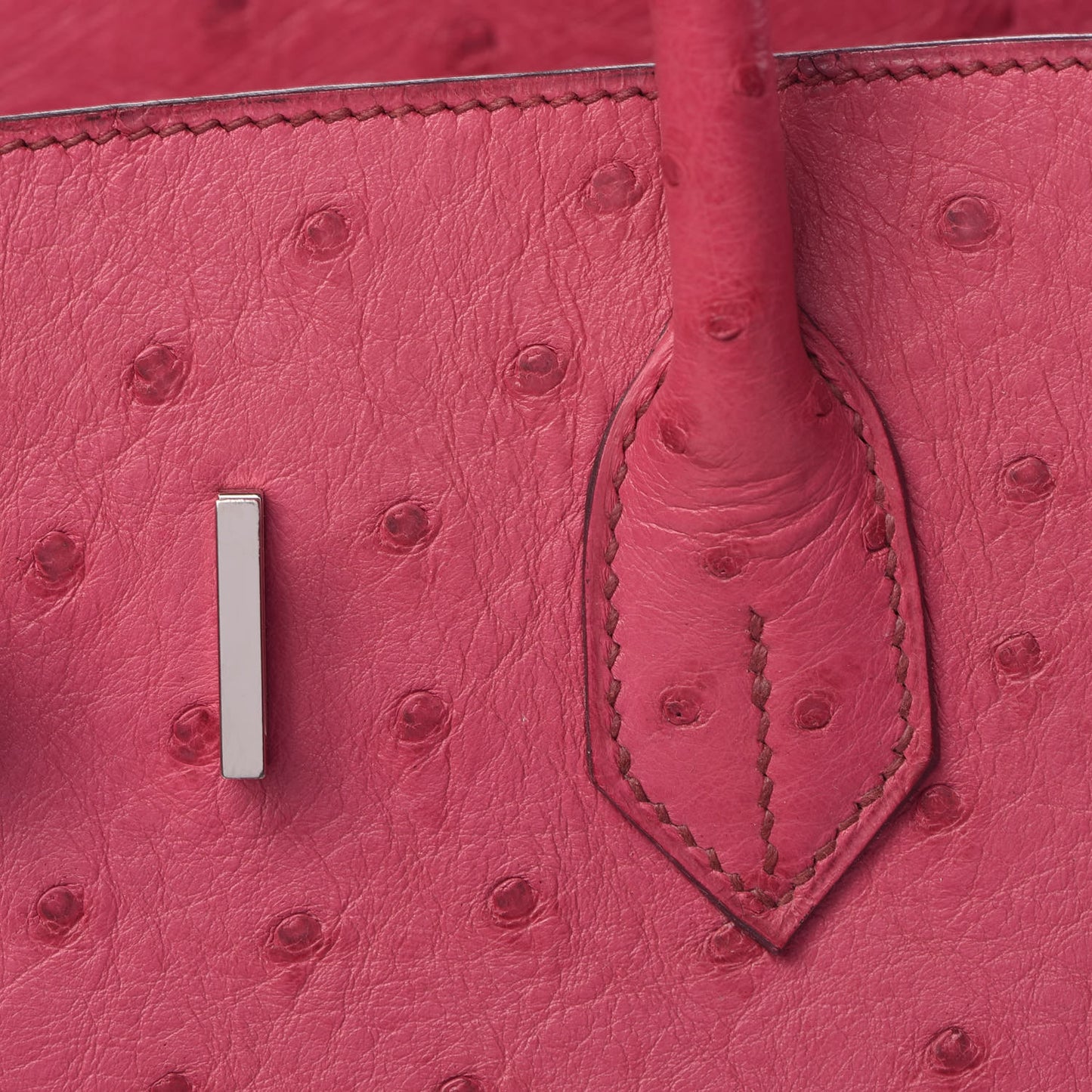 Ostrich Birkin 35 Fuchsia