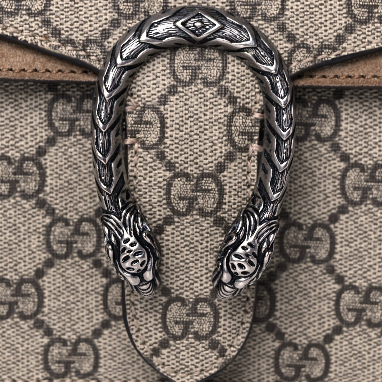 GG Supreme Monogram Mini Dionysus Shoulder Bag Taupe