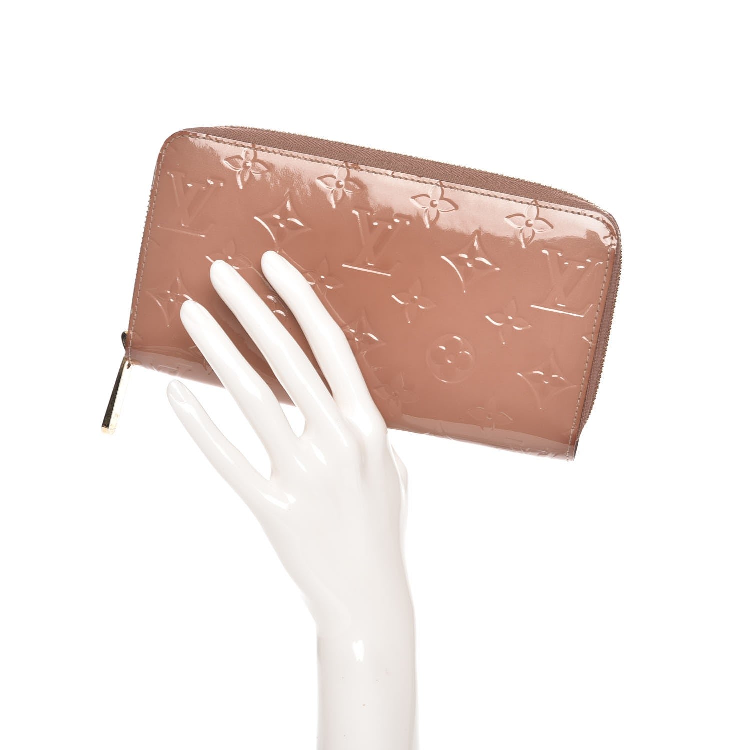 Louis Vuitton Vernis Zippy Wallet Rose Velours 2 of 12