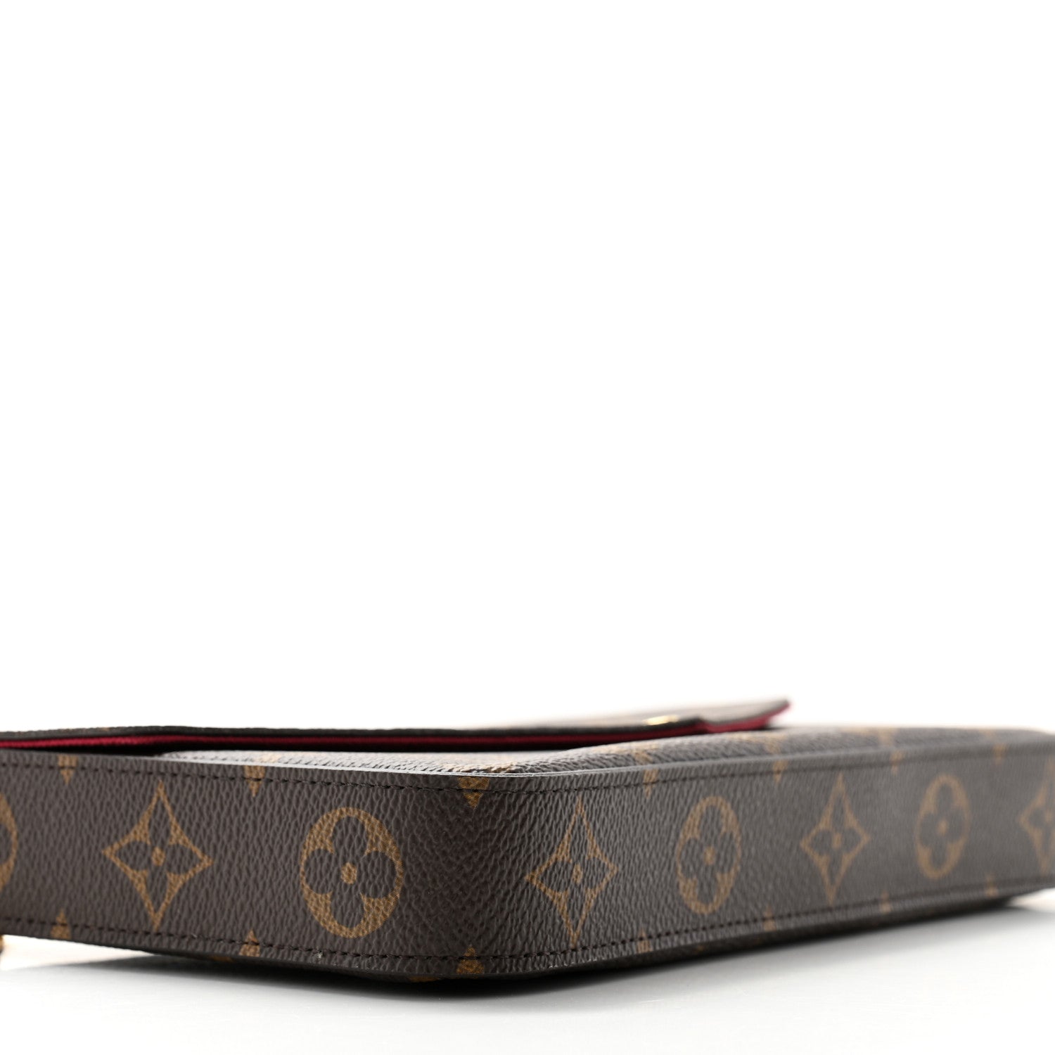 Louis Vuitton Monogram Pochette Felicie Chain Wallet Fuchsia 10 of 12