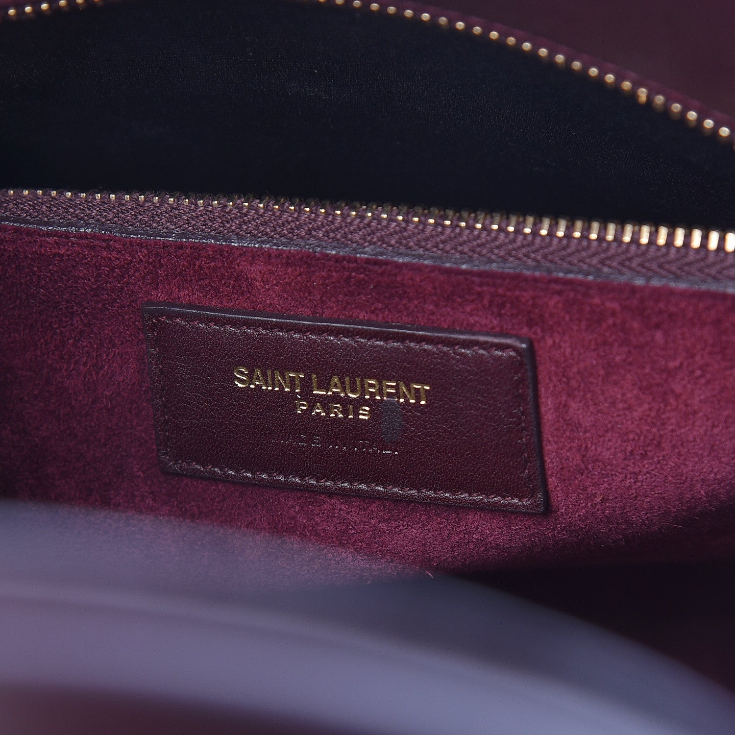 Saint Laurent Calfskin Small Sac De Jour Bordeaux 6 of 9