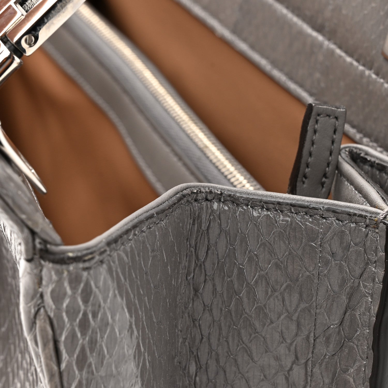 Gucci Elaphe Medium Zumi Top Handle Bag Dusty Grey 12 of 12
