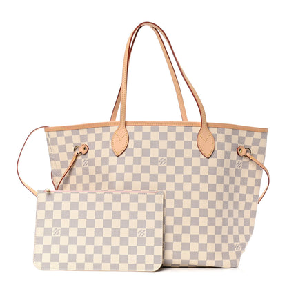 Louis Vuitton Damier Azur Neo Neverfull MM Rose Ballerine 2 of 5