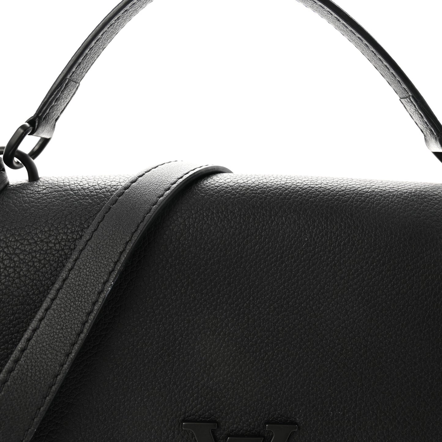 Soft Calfskin My Lockme Top Handle Black