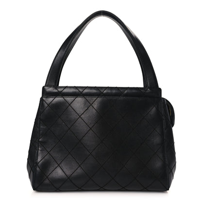 Chanel Lambskin Stitched Shoulder Bag Black 1 of 9