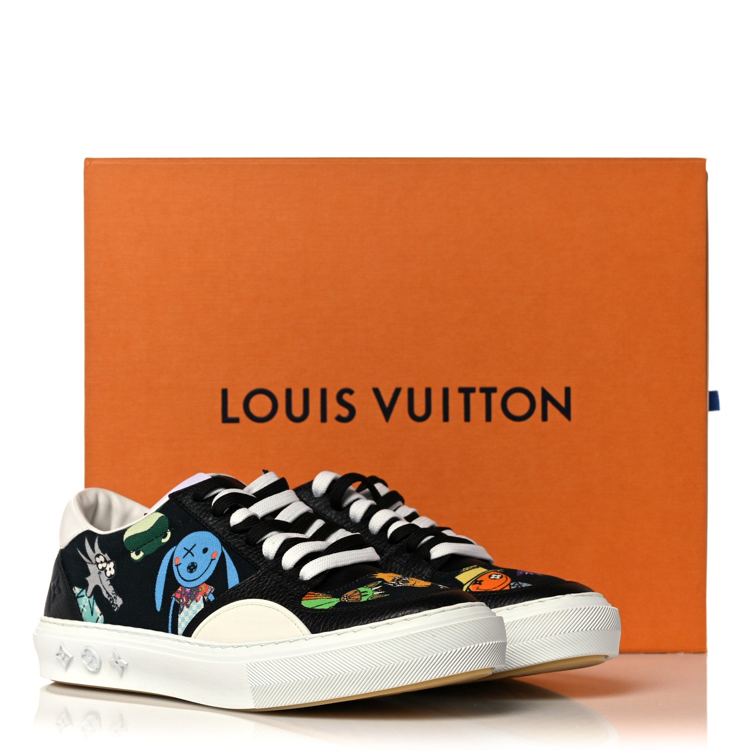 Louis Vuitton Mens LV Ollie & Friends Sneakers 6.5 Black 11 of 11