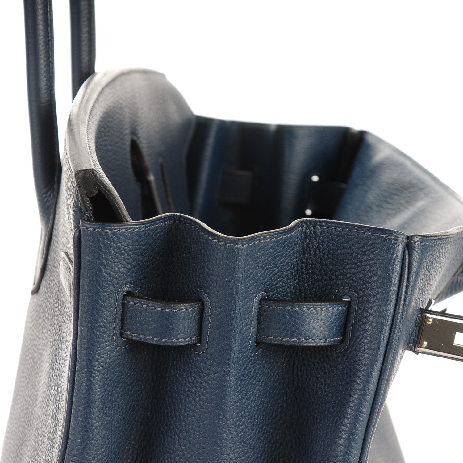 Hermes Taurillon Clemence Birkin 35 Bleu De Prusse 26 of 26