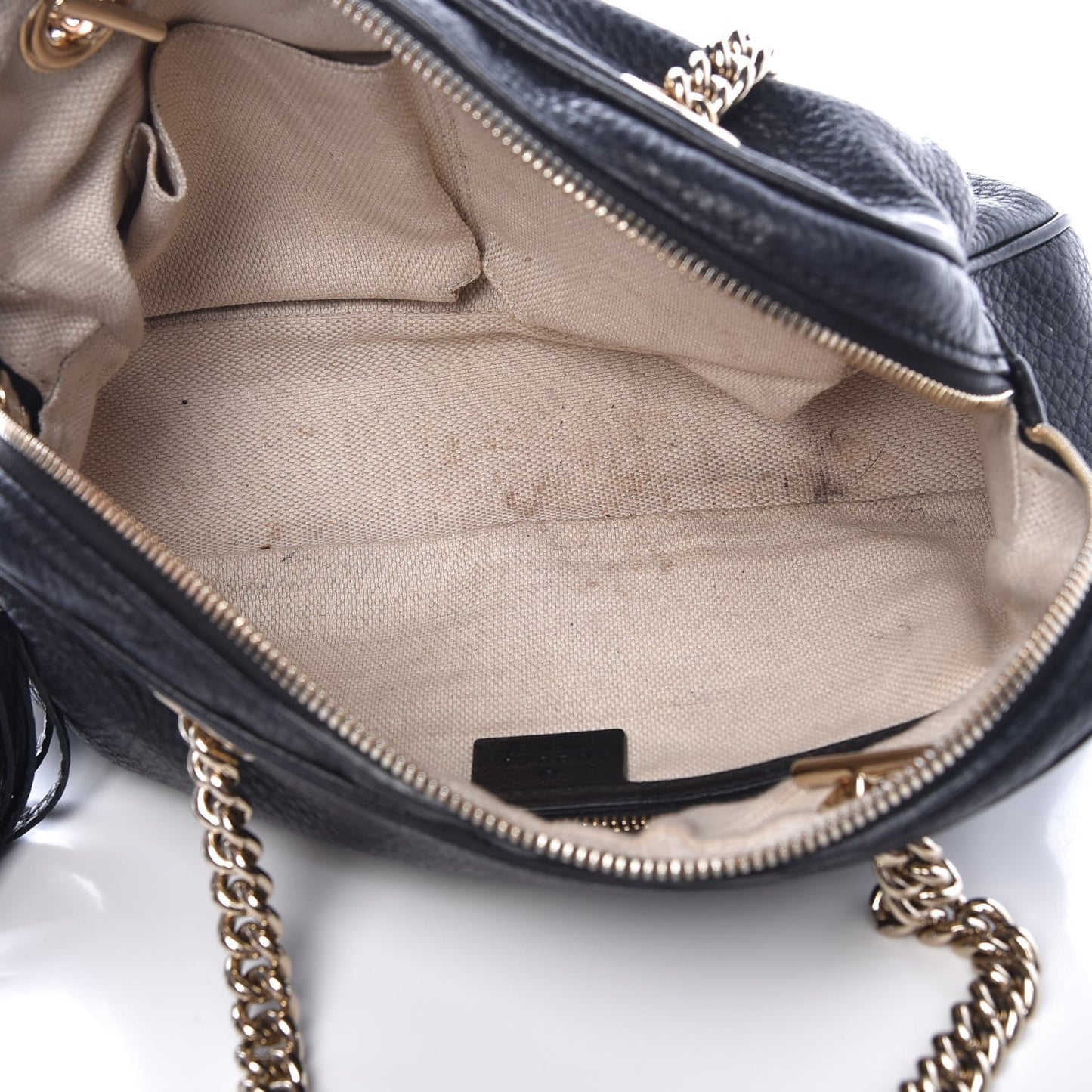 Pebbled Calfskin Small Soho Bowler Black