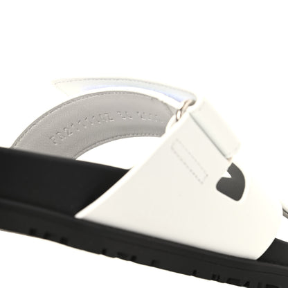 Hermes Calfskin Womens Chypre Sandals 36 White 11 of 12