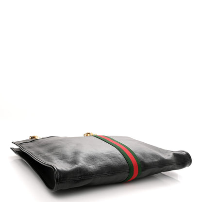 Gucci Calfskin Large Rajah Chain Tote Black 5 of 11