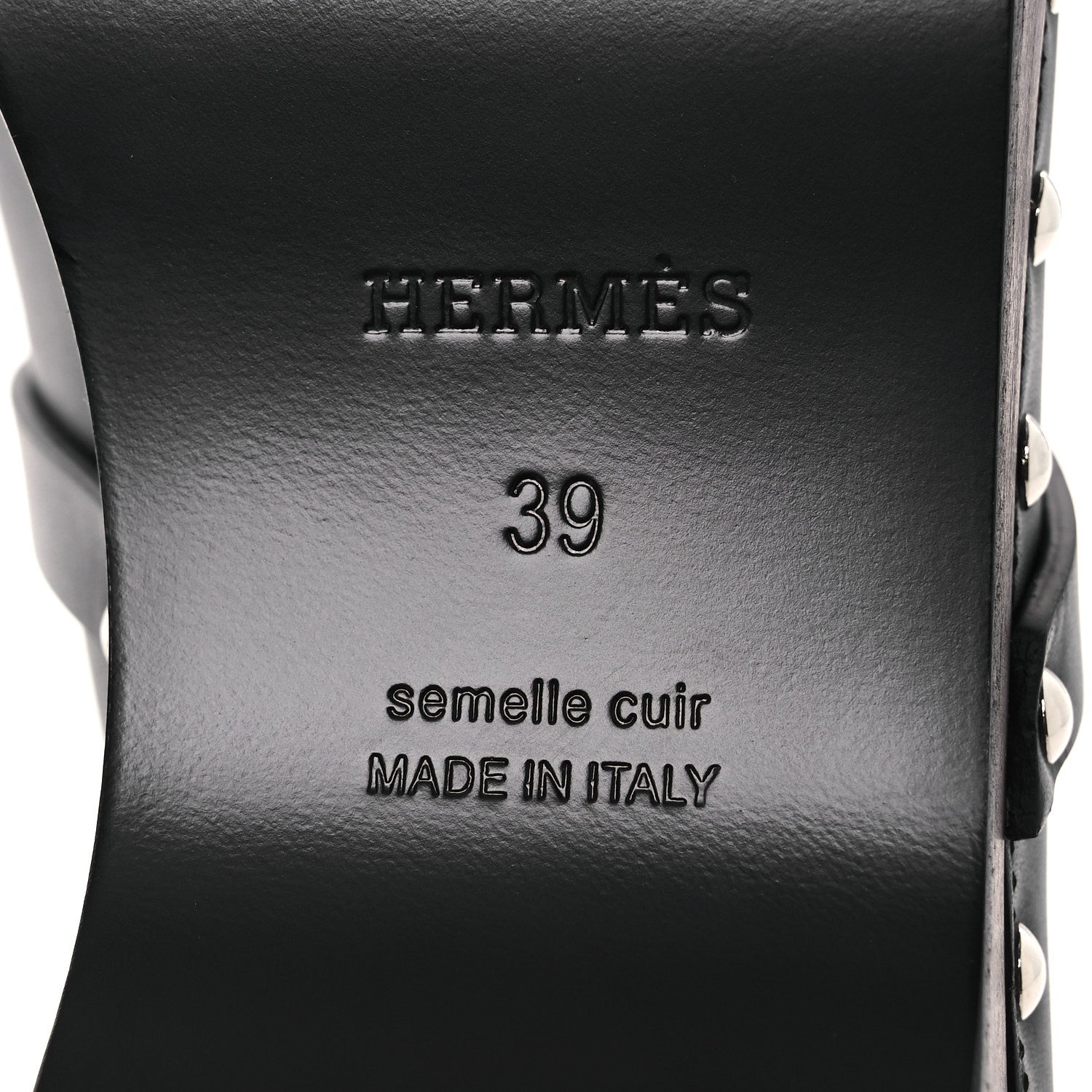 Hermes Calfskin Carlotta Mules 39 Black 8 of 11