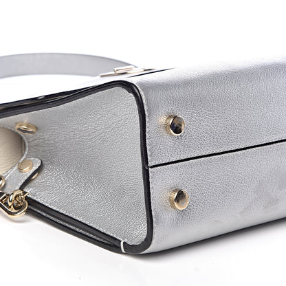 Christian Dior Metallic Grained Calfskin Mini Diorever Flap Silver 14 of 16