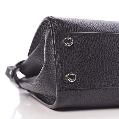 Fendi Cuoio Romano Selleria Bi-Color Mini Peekaboo Iconic Satchel Black Mou 9 of 10