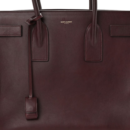Saint Laurent Calfskin Large Sac de Jour Carryall Amarena 8 of 16