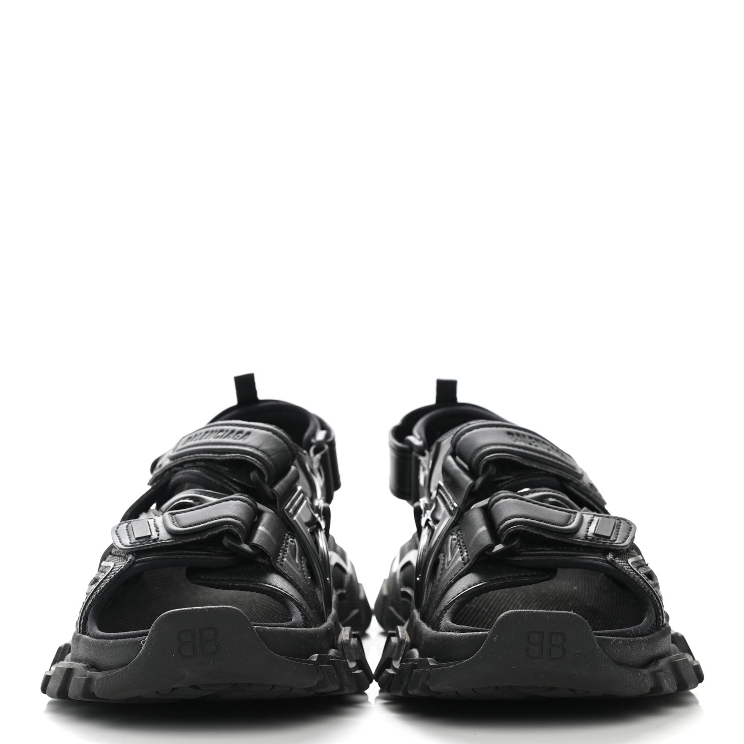 Balenciaga Neoprene Rubber Womens Track Sandals 35 Black 3 of 20