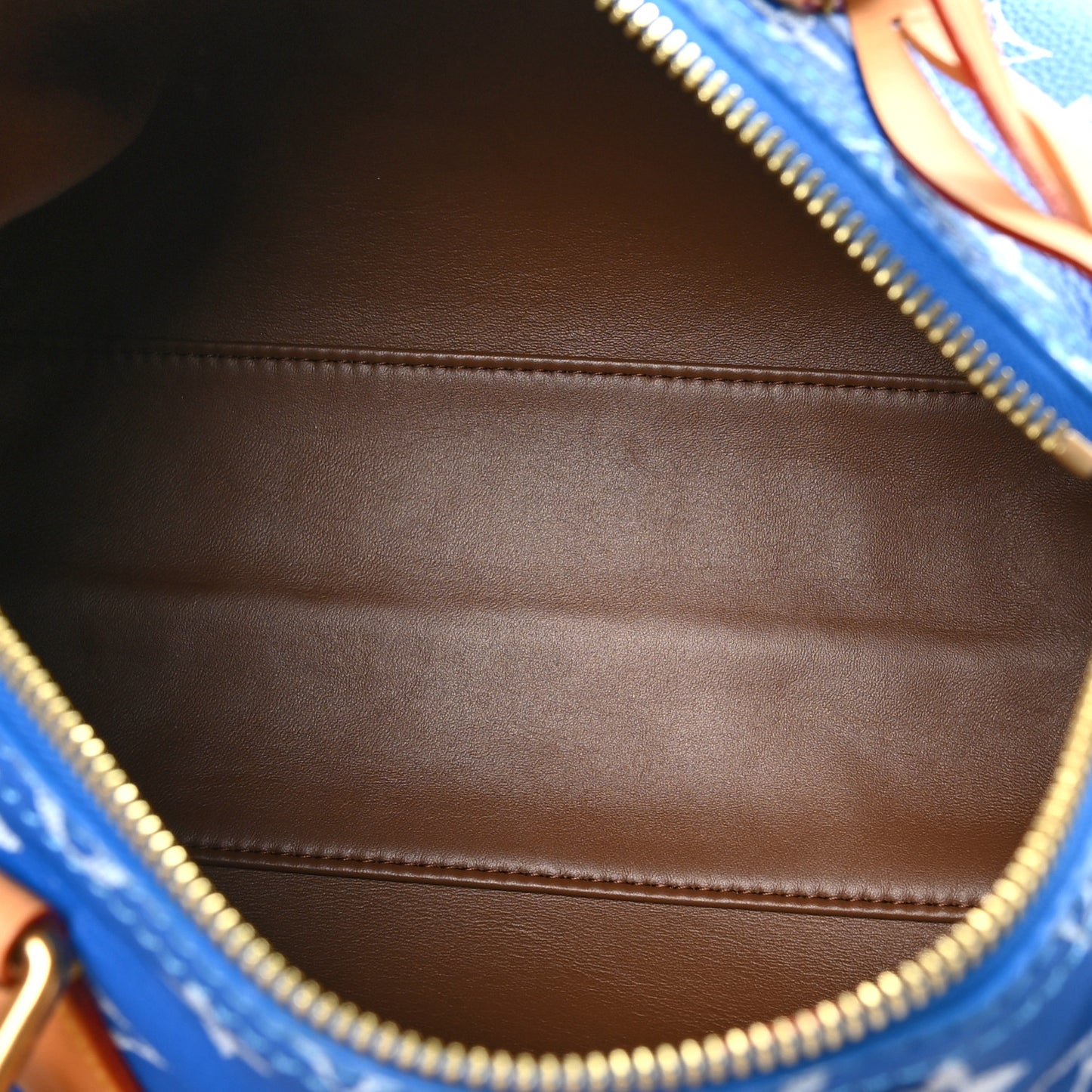 Calfskin Monogram Speedy P9 Bandouliere 25 Blue