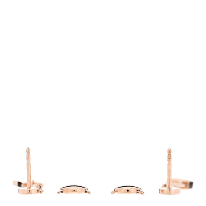 Hermes 18K Rose Gold Kelly Clochette Earrings 3 of 5