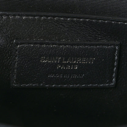 Saint Laurent Crinkled Lambskin Matelasse Monogram Baby Niki Chain Satchel Black 5 of 8