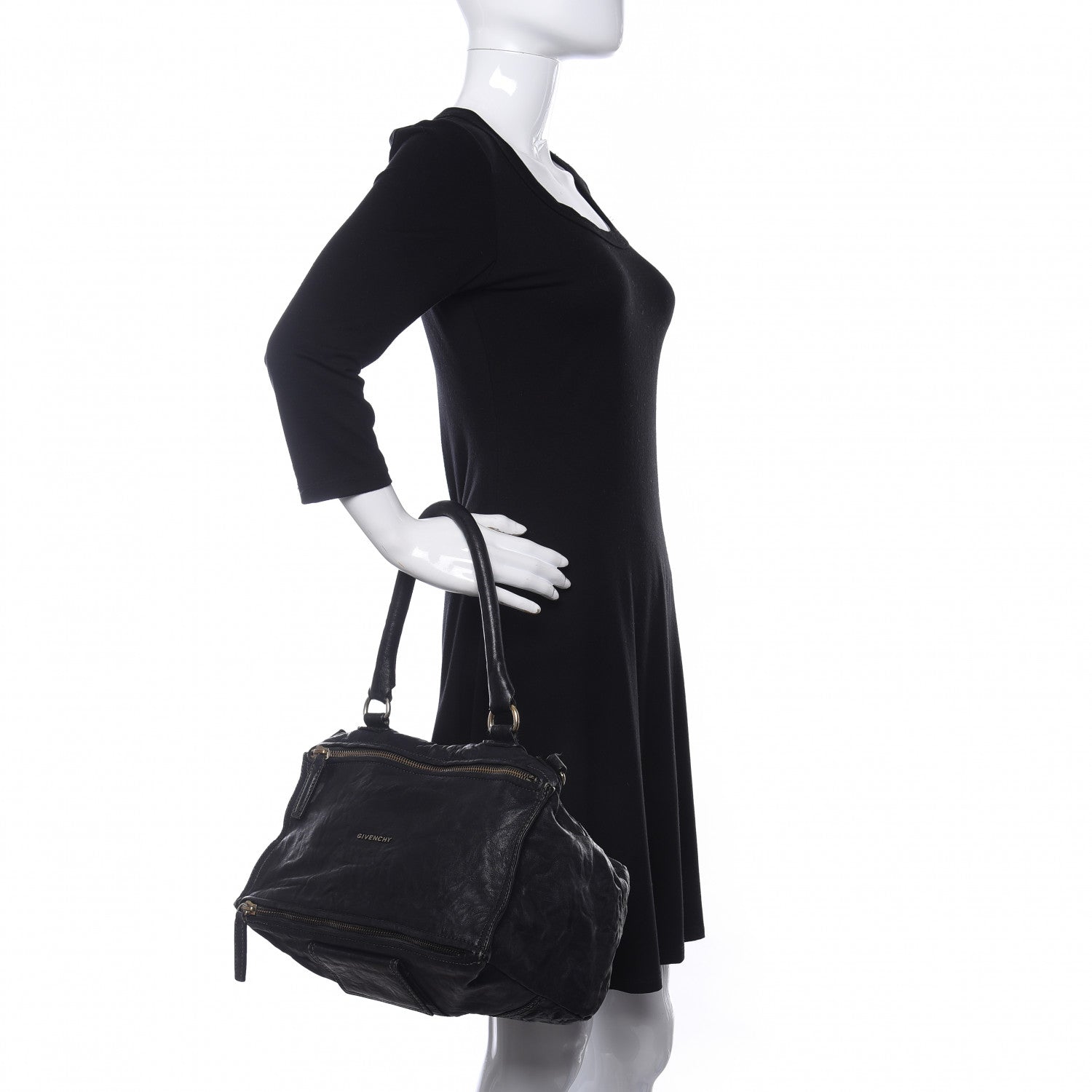 Givenchy Tumbled Sheepskin Medium Pandora Black 2 of 10