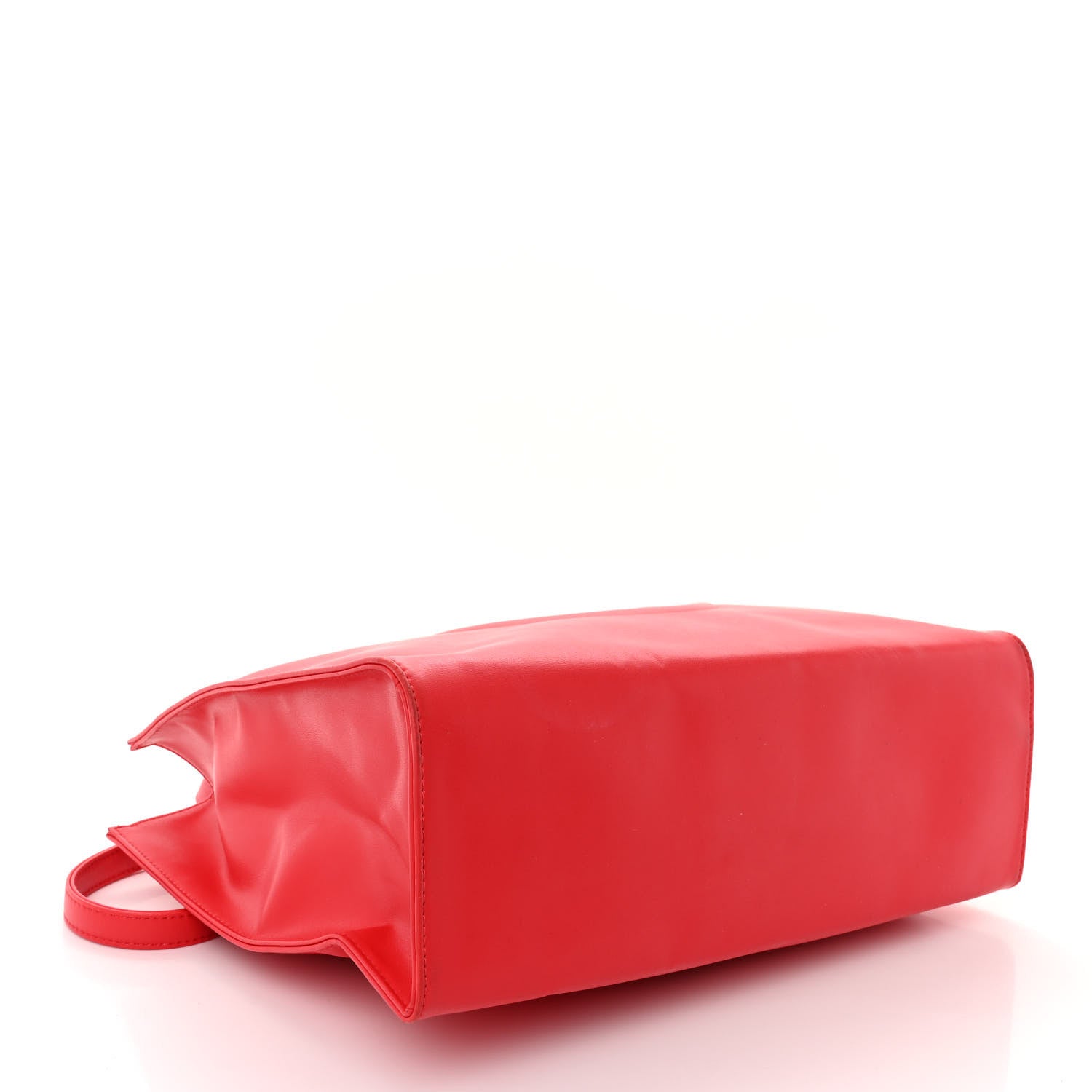 Telfar Vegan Leather Medium Shopping Bag Red 4 of 11
