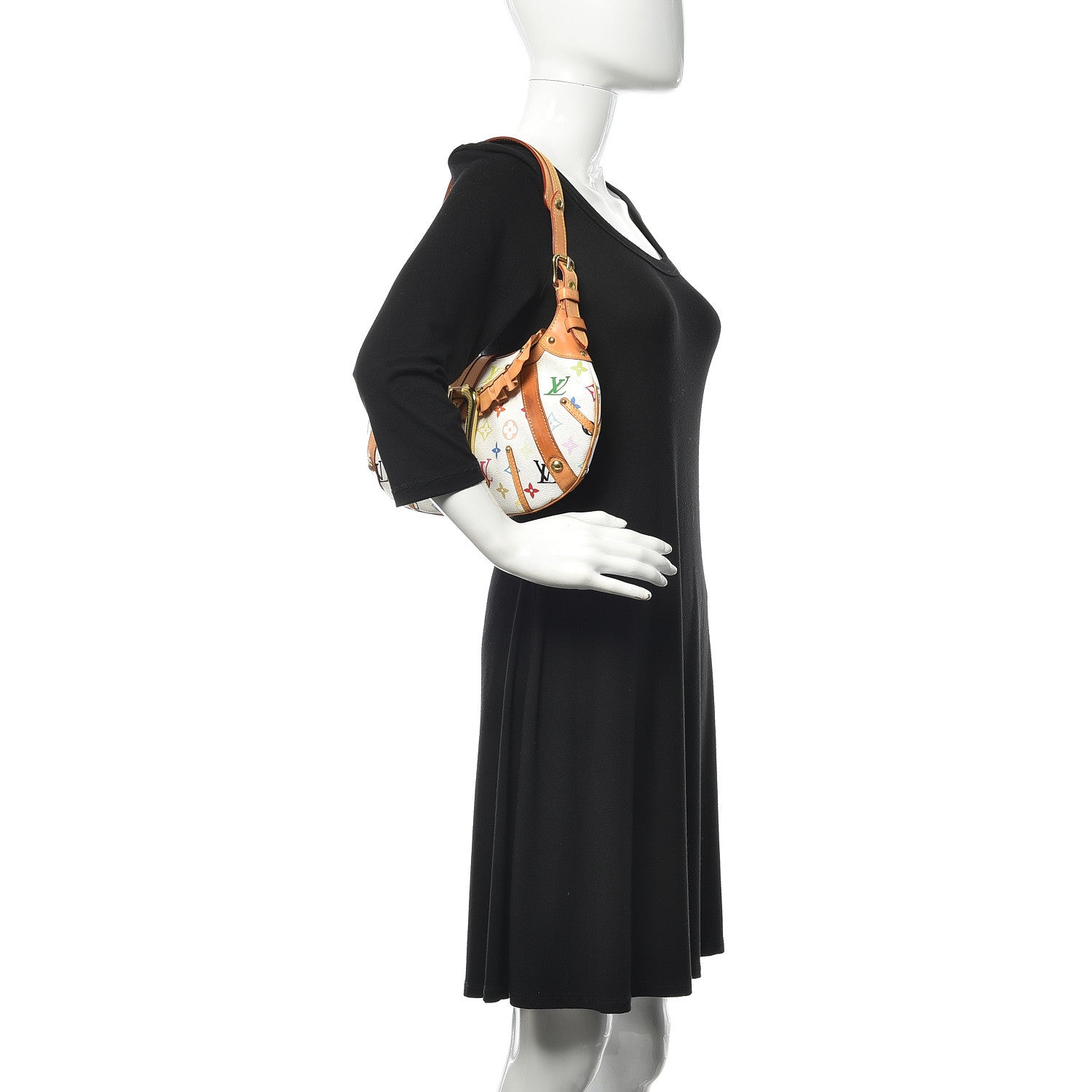 Louis Vuitton Monogram Multicolor Leonor White 2 of 16