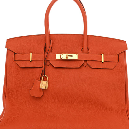 Hermes Togo Birkin 35 Orange 8 of 13