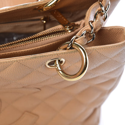 Chanel Caviar Quilted Grand Shopping Tote GST Beige 12 of 12