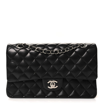 Chanel Lambskin Quilted Medium Double Flap Black 1 of 10
