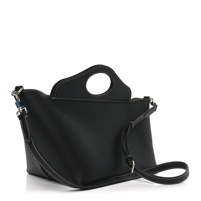 Burberry Soft Calfskin Small Pocket Tote Bag Black 3 of 9