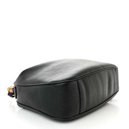 Gucci Softy Wonka Textured Dollar Calfskin Large Diana Bamboo Shoulder Bag Black 4 of 10