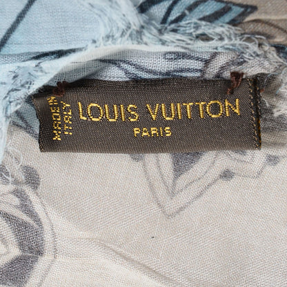 Louis Vuitton Cotton Etole Tattoo Scarf Kaki 4 of 6
