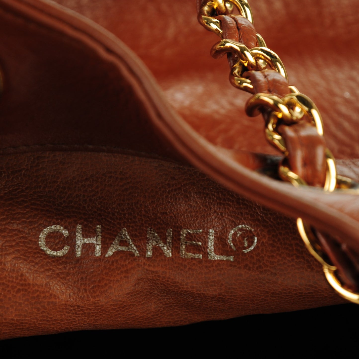 Lambskin Drawstring Shoulder Bag Light Brown