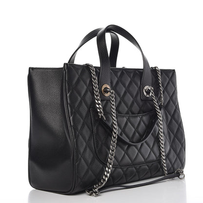 Chanel Caviar Quilted Large Casual Pocket Tote Black 4 of 8