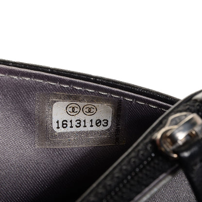Chanel Lambskin Camellia Wallet on Chain WOC Black 8 of 9