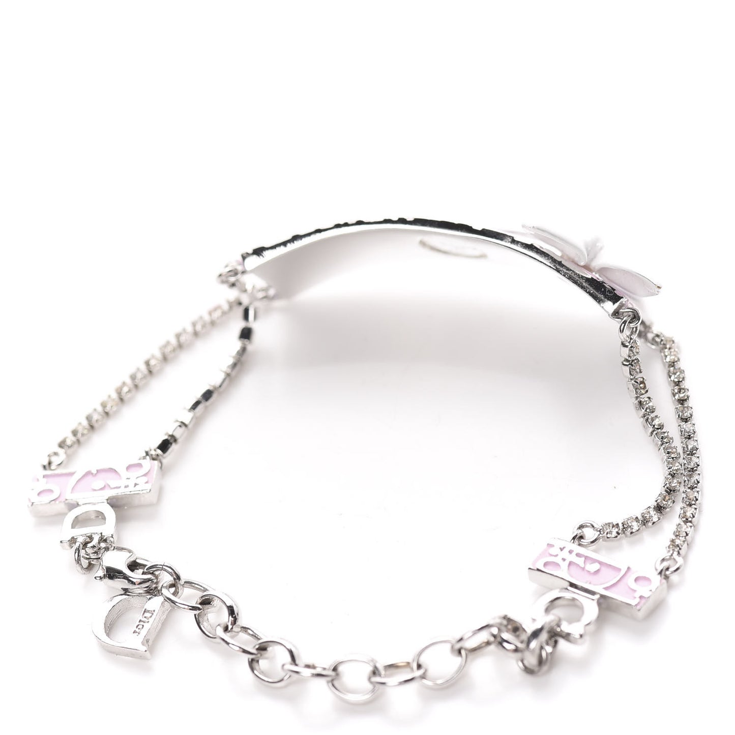 Metal Diorissimo Girly Charm Bracelet Pink
