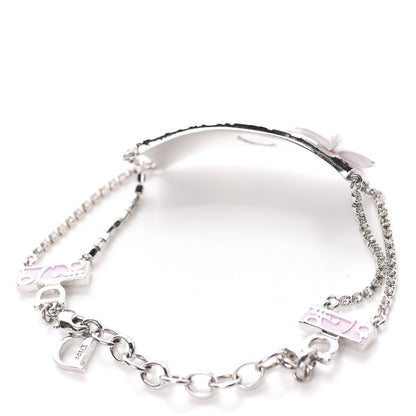 Christian Dior Metal Diorissimo Girly Charm Bracelet Pink 3 of 4