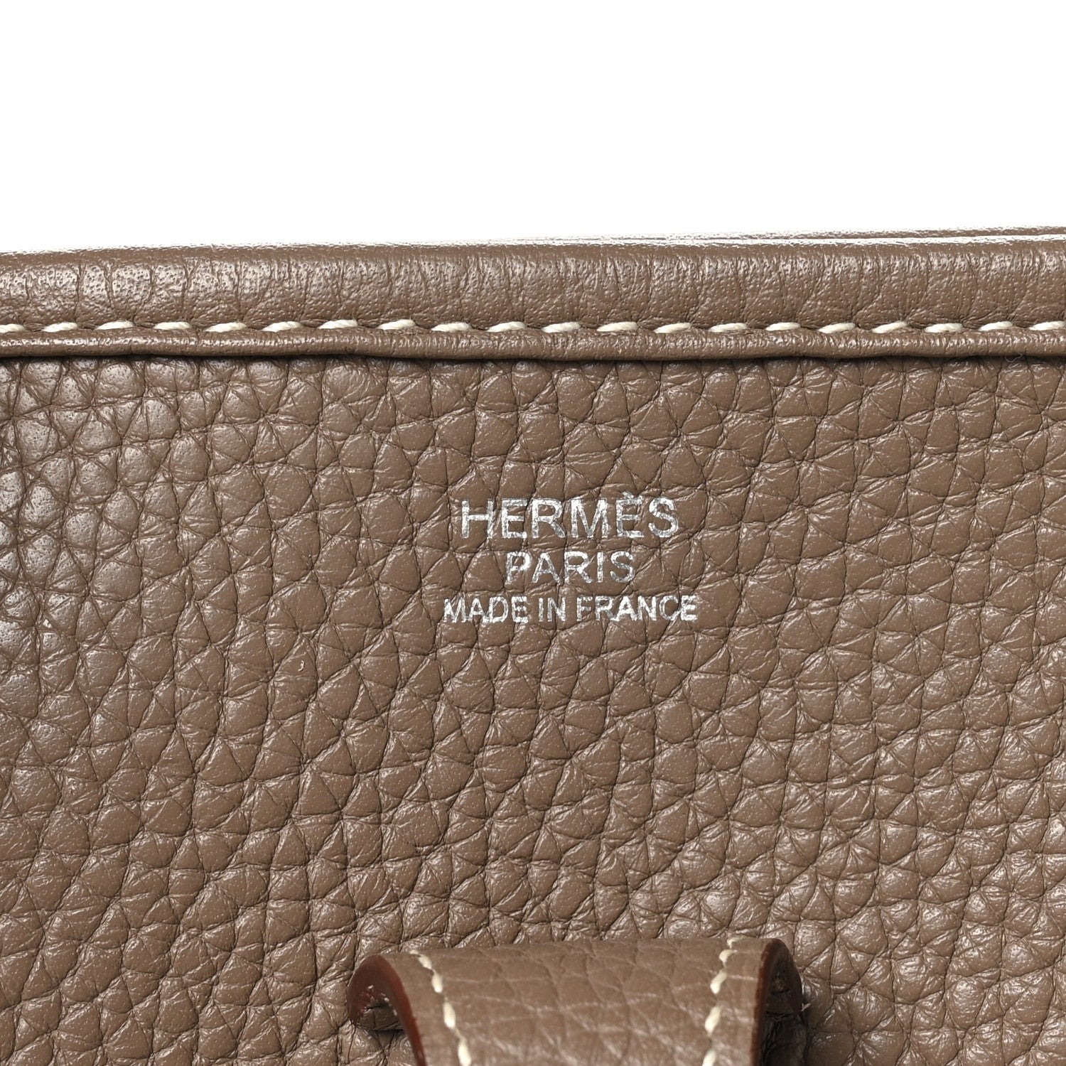 Hermes Taurillon Clemence Evelyne III PM Etoupe 6 of 12