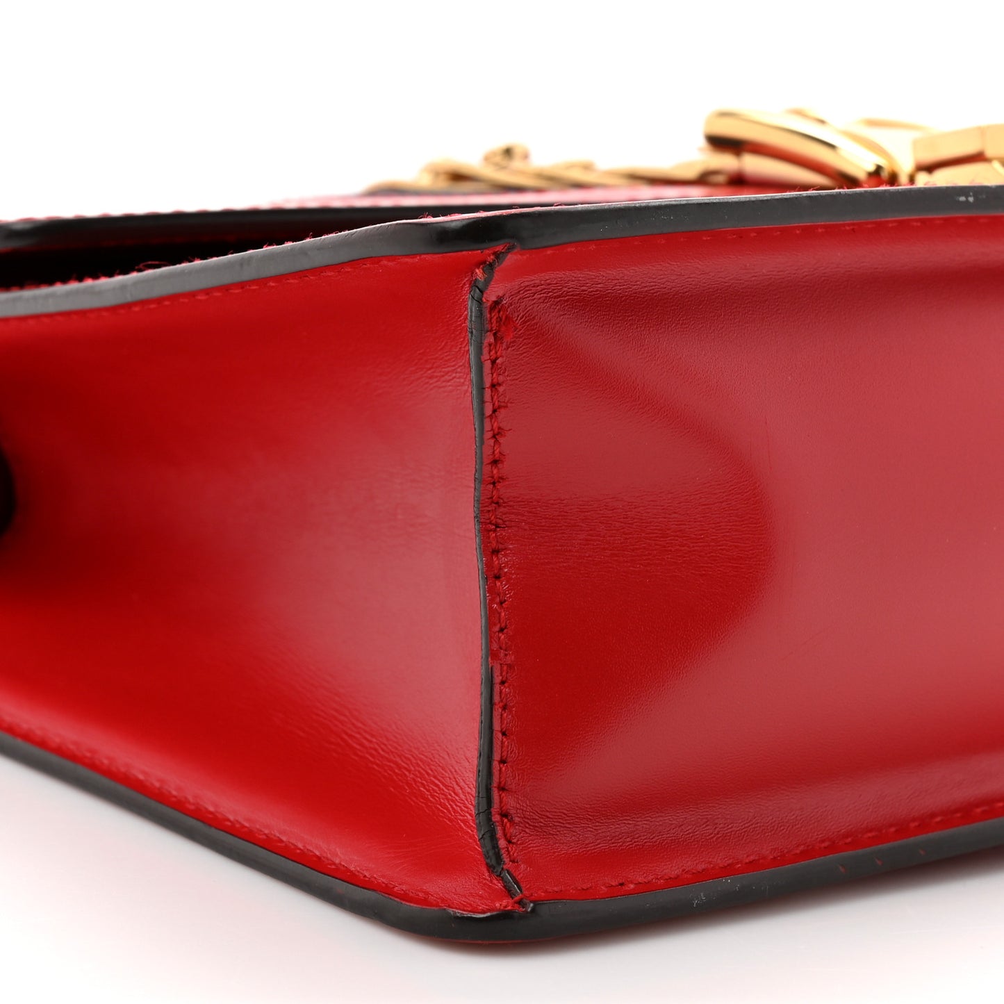 Calfskin Small Sylvie Shoulder Bag Hibiscus Red