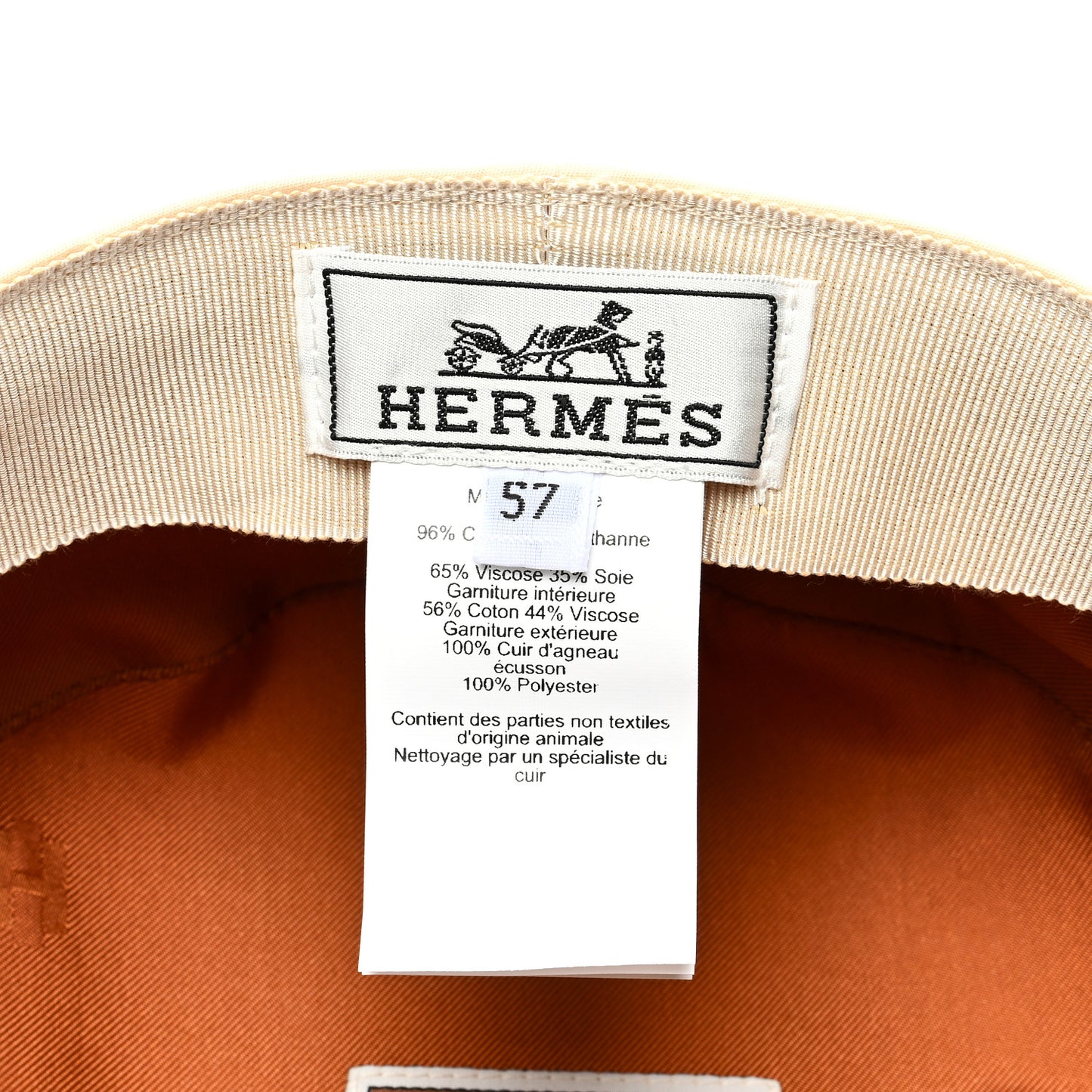 Double Linen Twill Casquette Cabourg Cliquetis Cap 57 White Creme