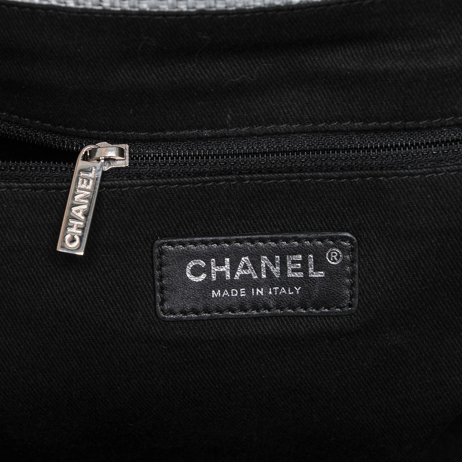 Chanel Canvas Large Deauville Tote Grey 6 of 7