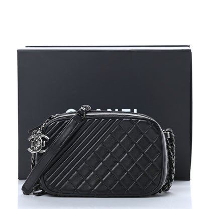 Chanel Lambskin Small Coco Boy Camera Case Black 13 of 13