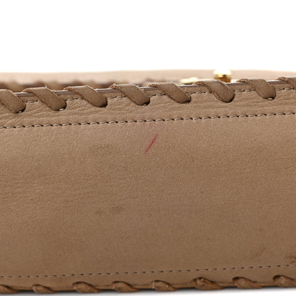 Chanel Iridescent Calfskin Jumbo Happy Stitch Flap Beige 10 of 11