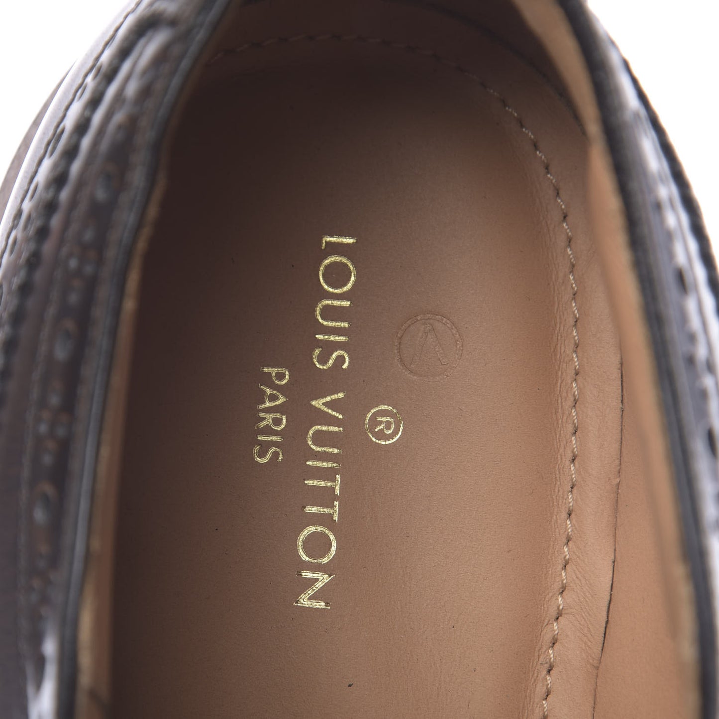 Calfskin Mens Voltaire Derby Shoes 8.5 Dark Brown