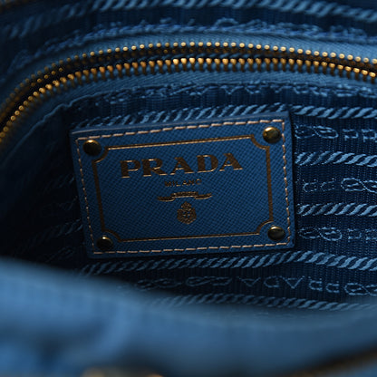 Prada Tessuto Nylon Saffiano Crossbody Bag Cobalto 5 of 10
